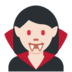 Twitter里的女吸血鬼：浅肤色emoji表情