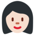 Twitter里的女性：浅肤色emoji表情