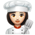 WhatsApp里的女厨师：浅肤色emoji表情