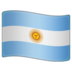 WhatsApp里的国旗：阿根廷emoji表情