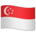 WhatsApp里的国旗：新加坡emoji表情