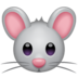 WhatsApp里的老鼠的脸emoji表情