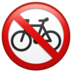 WhatsApp里的禁止骑自行车emoji表情