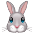 WhatsApp里的兔子脸emoji表情