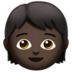 苹果系统里的儿童：深色肤色emoji表情