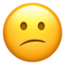 苹果系统里的小郁闷的脸emoji表情