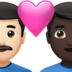 苹果系统里的情侣: 男人男人较浅肤色较深肤色emoji表情