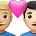 苹果系统里的情侣: 男人男人中等-浅肤色较浅肤色emoji表情