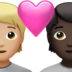 苹果系统里的情侣: 成人成人中等-浅肤色较深肤色emoji表情
