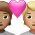 苹果系统里的情侣: 成人成人中等肤色中等-浅肤色emoji表情
