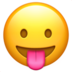 苹果系统里的有舌头的脸emoji表情