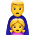 苹果系统里的家庭：男人，女孩emoji表情