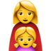 苹果系统里的家庭：女人，女孩emoji表情