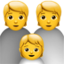 苹果系统里的家庭emoji表情