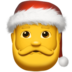 苹果系统里的圣诞老人emoji表情