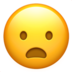 苹果系统里的微微张嘴的脸emoji表情