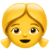 苹果系统里的女孩emoji表情