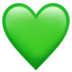 苹果系统里的绿心emoji表情