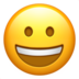 苹果系统里的笑容满面emoji表情