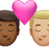 苹果系统里的亲吻: 男人男人中等-深肤色中等-浅肤色emoji表情