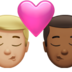 苹果系统里的亲吻: 男人男人中等-浅肤色中等-深肤色emoji表情