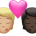 苹果系统里的亲吻: 成人成人中等-浅肤色较深肤色emoji表情