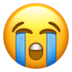 苹果系统里的大哭的脸emoji表情