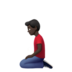 苹果系统里的跪着的男人：深色肤色emoji表情
