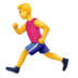 苹果系统里的男子跑步emoji表情