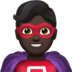 苹果系统里的男超人：黑肤色emoji表情