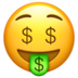 苹果系统里的张嘴眼睛冒钱脸emoji表情