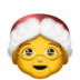 苹果系统里的女圣诞老人emoji表情