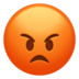 苹果系统里的愤怒的红脸emoji表情