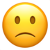 苹果系统里的不高兴的脸emoji表情