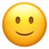 苹果系统里的略带微笑的脸emoji表情