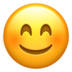 苹果系统里的微笑的脸和微笑的眼睛emoji表情