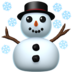 苹果系统里的雪人emoji表情