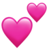 苹果系统里的两颗心emoji表情