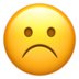 苹果系统里的伤心的脸emoji表情