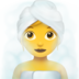 苹果系统里的蒸汽房的女人emoji表情