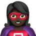 苹果系统里的女超人：黑肤色emoji表情