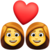 Facebook上的情侣：女人，女人emoji表情