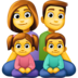 Facebook上的家庭emoji表情
