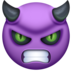 Facebook上的生气的小怪物脸emoji表情