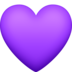 Facebook上的紫心emoji表情