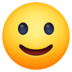 Facebook上的略带微笑的脸emoji表情