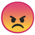 安卓系统里的愤怒瞪眼的脸emoji表情
