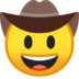 安卓系统里的牛仔帽脸emoji表情
