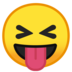 安卓系统里的眯眼伸舌头笑脸emoji表情
