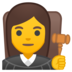 安卓系统里的女法官emoji表情